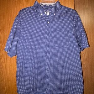 Old Navy Men's Navy Polka Dot Shirt